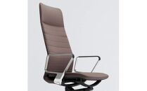 Mfa3_コクヨチェアー　ファブレ革張り(ディープグレージュ)／ストライプタイプ／フローリング用（Vキャスター）　／在宅ワーク・テレワークにお勧めの椅子