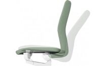 Mfa4_コクヨチェアー　ファブレ革張り(キャメル)／ストライプタイプ／フローリング用（Vキャスター）　／在宅ワーク・テレワークにお勧めの椅子