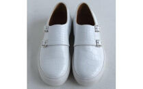 クロコダイルスニーカーダブルモンクストラップ【クロコダイル革靴レザーフルオーダーメイド竜田靴大阪府門真市】