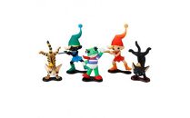 藤城清治 光と影のファンタジー フィギュアコレクション （6入BOX）【藤城清治 光と影のファンタジー フィギュアコレクション ミニフィギュア こびと（赤・青）、ネコ（黒・トラ猫）、ケロヨンの5作品 大阪府 門真市 】