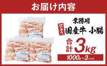 《業務用・訳アリ》国産牛　小腸　3kg