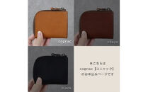 【色/コニャック】 L-zipミニ財布 本革 レザー【 革 レザー 大阪府 門真市 】