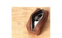 【色/ブラウン】&nbsp;tren(トレン)&nbsp;ミニポーチ&nbsp;本革&nbsp;レザー【&nbsp;TowaRe:［トワリ］&nbsp;本革&nbsp;レザー&nbsp;お中元&nbsp;お歳暮&nbsp;大阪府&nbsp;門真市&nbsp;】