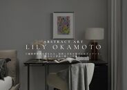 【2枚組】インテリアになるモダンアート　原画　&nbsp;A4サイズ&nbsp;飾りやすいサイズ　額装済み