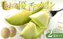 311.【先行予約】幻の「優香メロン」満足の2玉セット　※2026年6月下旬頃より順次発送予定【メロン&nbsp;くだもの&nbsp;果物&nbsp;フルーツ&nbsp;甘い&nbsp;先行予約&nbsp;鳥取県&nbsp;北栄町&nbsp;おすすめ&nbsp;人気】