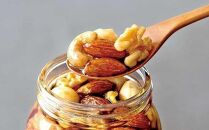 357.ナッツの蜂蜜漬け2個セット｜蜂蜜 はちみつ 蜂蜜漬け ナッツ 甘い ヘルシー  朝食 ヨーグルト クラッカー くるみ アーモンド カシューナッツ マカデミアナッツ 鳥取県 北栄町 おすすめ 人気