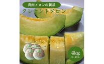 785.【先行予約】青肉メロンの新星「クレセントメロン」うれしい！3~4玉入　※2025年７月中旬より順次発送