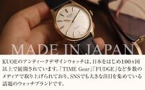 【KUOE】日本製 アンティークデザインウォッチ OLD SMITH 90-007 自動巻き スモールセコンド グリーン文字盤[ 京都 腕時計 ブランド アンティーク ウォッチ おしゃれ 人気 おすすめ 男女兼用 メディアでも話題の ウォッチブランド ギフト プレゼント お祝い お取り寄せ 通販 送料無料 ふるさと納税 ]