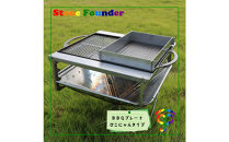 鋳物製 BBQプレート（Lサイズ） 枠板4枚セット ひこにゃんタイプ 石鋳テクノ