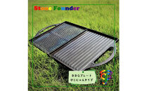 鋳物製 BBQプレート（Lサイズ） 枠板4枚セット ひこにゃんタイプ 石鋳テクノ