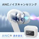 完全ワイヤレスイヤホン＜ブラック＞Bluetooth5.4&nbsp;液晶搭載ケース&nbsp;カナル型&nbsp;TWS&nbsp;片耳/両耳&nbsp;ENC&nbsp;ノイズリダクション&nbsp;ANC&nbsp;ノイズキャンセリング&nbsp;アンビエントサウンド&nbsp;マイク内蔵&nbsp;クリア&nbsp;高忠実度&nbsp;ステレオサウンド&nbsp;臨場感&nbsp;ミニサイズ&nbsp;超小型&nbsp;快適装着&nbsp;90日安心保証付き