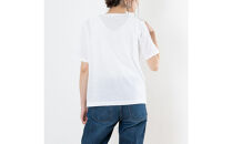 レディースカットソー&nbsp;半袖&nbsp;オフホワイト&nbsp;M