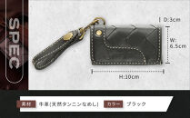 【デグナー】バスケットキーケース[SFK-1]ブラック［ 京都 八王子 キーケース 本革 ブランド レザー 人気 おすすめ ストラップ 牛革 革 プレゼント ギフト 記念品 鍵 お祝い お取り寄せ 送料無料 ふるさと納税 ］