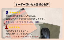 革の暖かみを味わうマウスパッド【グリーン】 博多革工房 Japlish | ジャプリッシュ