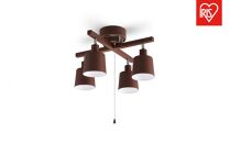 照明&nbsp;4灯シーリングライト&nbsp;クロス　CE4LA-20C-T　ブラウン