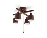 照明&nbsp;4灯シーリングライト&nbsp;クロス　CE4LA-20C-T　ブラウン