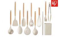 調理器具&nbsp;キッチンツール１１点＋スタンドセット　KT-11SS　グレージュ