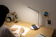 LEDデスクライトQi充電シリーズ&nbsp;平置きタイプ&nbsp;調光　LDL-QFD-W　ホワイト