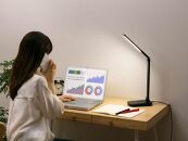 LEDデスクライトQi充電シリーズ&nbsp;平置きタイプ&nbsp;調光　LDL-QFD-B　ブラック&nbsp;　&nbsp;一人暮らし&nbsp;ひとり暮らし&nbsp;　&nbsp;　&nbsp;　