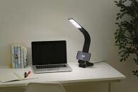 LEDデスクライトQi充電シリーズ&nbsp;縦置きタイプ&nbsp;調光・調色　LDL-QLDL-B　ブラック