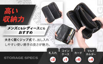 【デグナー】バスケットジップウォレット [SFW-9] ブラック［ 京都 八王子 財布 革 天然 おしゃれ 人気 おすすめ 革財布 ジップタイプ レザー バイカー バイク ブランド メーカー ギフト プレゼント 通販 送料無料 ふるさと納税 ］