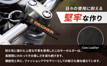 【デグナー】レザーキーホルダー [K-68] ヴィンテージブラックーオレンジ［ 京都 八王子 鍵 ホルダー キーリング 革 天然 おしゃれ 人気 おすすめ ストラップ  レザー バイカー バイク ブランド メーカー ギフト プレゼント 通販 送料無料 ふるさと納税 ］