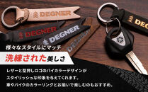 【デグナー】レザーキーホルダー [K-68] ヴィンテージブラックーオレンジ［ 京都 八王子 鍵 ホルダー キーリング 革 天然 おしゃれ 人気 おすすめ ストラップ  レザー バイカー バイク ブランド メーカー ギフト プレゼント 通販 送料無料 ふるさと納税 ］