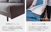 【&nbsp;シェニール&nbsp;らくらくカバー&nbsp;セット&nbsp;＜コーラルピンク＞&nbsp;】&nbsp;ソファ&nbsp;ソファベッド&nbsp;幅180&nbsp;エスタート&nbsp;ごろ寝ソファ&nbsp;＜オークブラウン×グレー＞【モーブル】【大川家具】