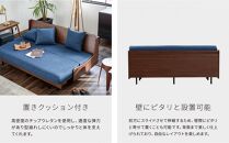 【&nbsp;シェニール&nbsp;らくらくカバー&nbsp;セット&nbsp;＜コーラルピンク＞&nbsp;】&nbsp;ソファ&nbsp;ソファベッド&nbsp;幅180&nbsp;エスタート&nbsp;ごろ寝ソファ&nbsp;＜オークブラウン×ネイビー＞【モーブル】【大川家具】