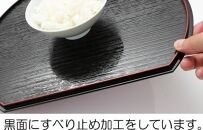 紀州漆器&nbsp;半月盆&nbsp;約36cm&nbsp;尺二サイズ&nbsp;30枚組&nbsp;滑り止め&nbsp;ノンスリップ&nbsp;お正月&nbsp;おせち&nbsp;お節料理&nbsp;お盆&nbsp;プレート&nbsp;ランチョンマット［YS3］