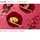 銘々皿&nbsp;5枚組&nbsp;梅型&nbsp;春慶塗&nbsp;お皿&nbsp;紀州漆器&nbsp;赤&nbsp;朱&nbsp;プレート&nbsp;小皿&nbsp;食器&nbsp;五枚セット&nbsp;かわいい&nbsp;伝統&nbsp;日本製&nbsp;国産&nbsp;和食器&nbsp;カフェ&nbsp;旅館&nbsp;新生活［YS5］