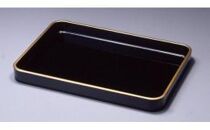 木製&nbsp;漆塗&nbsp;賞状盆&nbsp;金縁付（二尺&nbsp;約61cm）天然木&nbsp;天然うるし&nbsp;手塗［YS32］