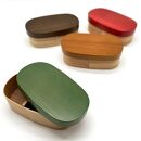 ［チェリーピンク］九州杉&nbsp;国産&nbsp;カラー&nbsp;曲げわっぱ&nbsp;被せ蓋&nbsp;弁当箱&nbsp;まげわっぱ［YS137］