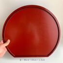 紀州塗り&nbsp;約36cm&nbsp;半月盆&nbsp;滑り止め&nbsp;2枚&nbsp;木製箸&nbsp;2膳&nbsp;お箸&nbsp;定食盆&nbsp;ランチョンマット&nbsp;お正月［YS154］