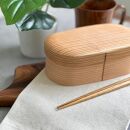 国産杉&nbsp;ふっくら蓋&nbsp;曲げわっぱ&nbsp;弁当箱&nbsp;まげわっぱ&nbsp;白木［YS155］