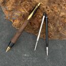 胡桃・ブラックウォールナット・上杢&nbsp;/&nbsp;2つの内部機構を持つ新感覚の木軸ペン&nbsp;/&nbsp;SINPEN【MP&BP】ゴールド金具&nbsp;/&nbsp;MUKU屋