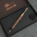 胡桃・ブラックウォールナット・上杢&nbsp;/&nbsp;2つの内部機構を持つ新感覚の木軸ペン&nbsp;/&nbsp;SINPEN【MP&BP】ゴールド金具&nbsp;/&nbsp;MUKU屋