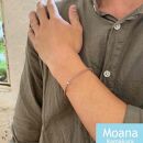 〈母の日ギフト〉【レディース】シルバー＆牛革ブレスレット  Natural Brown