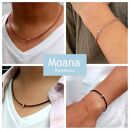 〈母の日ギフト〉【レディース】シルバー＆牛革ブレスレット  Natural Brown