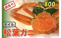 【魚倉】足1本なしボイル松葉ガニ (大800g) 訳あり