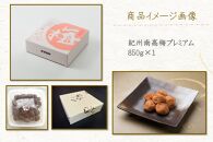 紀州南高梅 プレミアム 塩分約3％ 850g ［YM12］