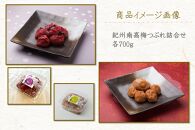 ご家庭用 大容量 紀州南高梅 つぶれ梅 うす塩としそ漬の詰合せ ［YM17］