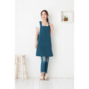 【ティールブルー】サロペットエプロン（撥水・撥油）