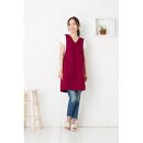 【ワイン】Vネックバッククロスエプロン（撥水・撥油）