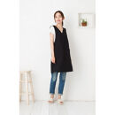 【ブラック】Vネックバッククロスエプロン（撥水・撥油）