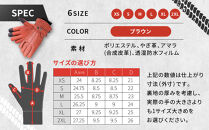 【デグナー】ウィンターグローブ [WG-34]ブラウン〈Mサイズ〉［ 京都 革 手袋 レザー グローブ バイクギア ブランド 大好評 人気 おすすめ 牛革 ツーリング ライダー バイカー バイク パーツ お取り寄せ 送料無料 ふるさと納税 ］