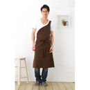 【ブラウン】メンズワンショルダーエプロン