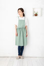【ミント】ノーアイロン♪&nbsp;ふんわりギャザーエプロン