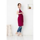 【ワイン】ホルターネックワンタッチエプロン（撥水・撥油）