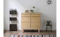 大川家具&nbsp;幅80cm&nbsp;サイドボード&nbsp;無垢材&nbsp;-lahm-ラーム